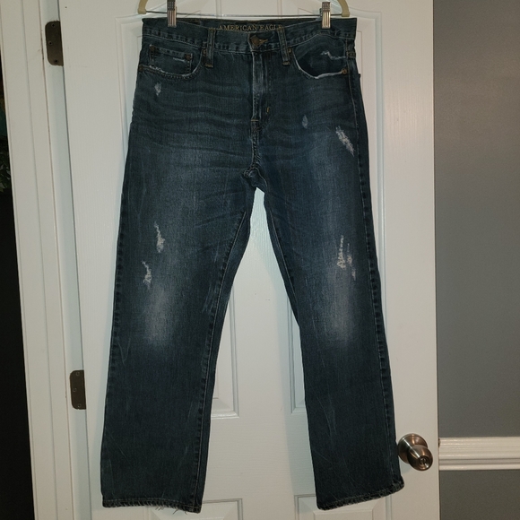 American Eagle Men's Relaxed Straight Jeans 32x30 - Picture 2 of 4